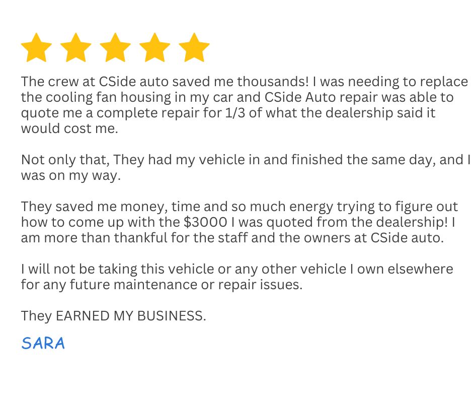 Came here for a brake inspection, a new set of tires and an oil change. The entire thing was inexpensive and quick. When I returned for some engine power issues, they diagnosed and solved my issue (3)